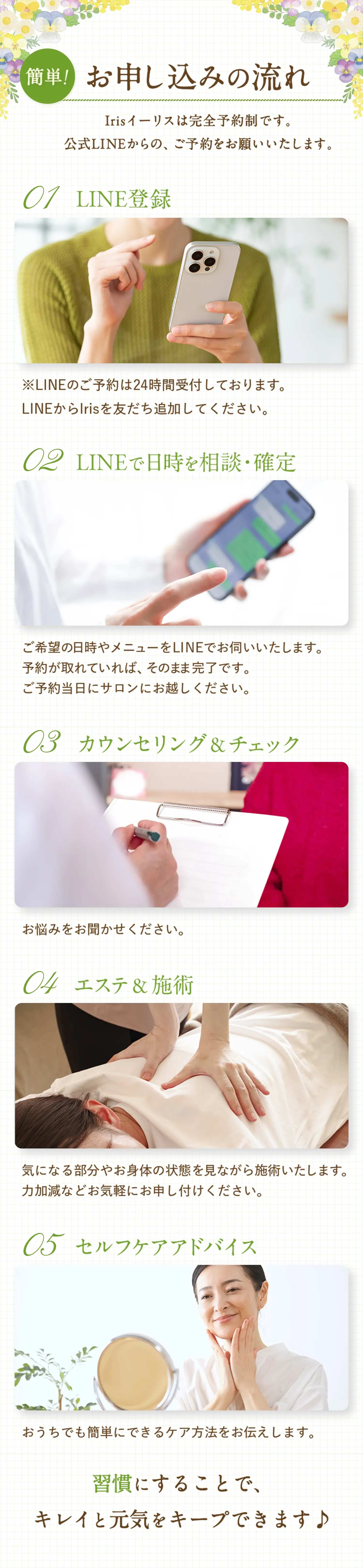 簡単！お申し込みの流れ